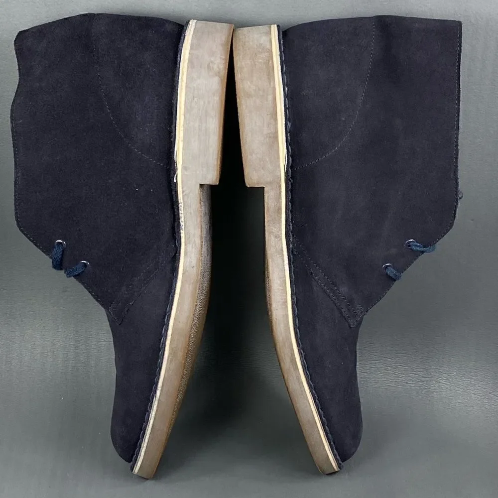 Clark’s Originals Desert Chukka Boots Daim Blue Suede Lace up boots mens size 13